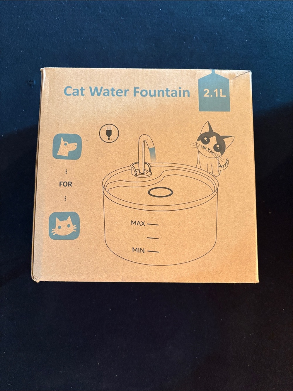 Cat Water bowl - Brown Eco Design
